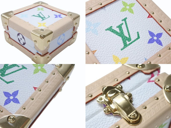 新品未使用 LOUIS VUITTON ルイヴィトン LV × TM マル ピラミッド トランクケース M13126 モノグラム マルチカラー 村上隆 中古 4b004975