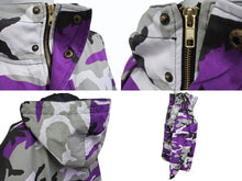 画像をギャラリービューアに読み込む, ROTHCO ロスコ ANORAK PARKA アノラックパーカー サイズL ミリタリー パープル カモフラ柄 迷彩 美品 中古 4b004976