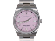 Load image into Gallery viewer, ROLEX ロレックス オイスターパーペチュアル 36 Ref.126000 ランダムシリアル ルーレット 腕時計 ステンレススチール キャンディピンク文字盤 美品 中古 4b004977