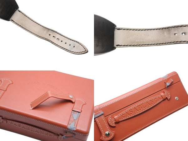 FRANCK MULLER フランクミュラー カサブランカ ノアール Ref.5850 SC CASA NR 100本限定 腕時計 黒文字盤 型押し革ベルト 自動巻き 美品 中古 4b004978