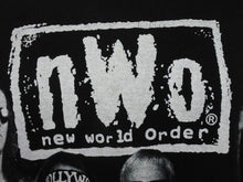 画像をギャラリービューアに読み込む, 極美品 VINTAGE ヴィンテージ 90s nWo New World Order WHITE AND BLACK ATTACK Tシャツ サイズXL 1999年 プロレス 中古 4b004985
