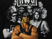 画像をギャラリービューアに読み込む, 極美品 VINTAGE ヴィンテージ 90s nWo New World Order WHITE AND BLACK ATTACK Tシャツ サイズXL 1999年 プロレス 中古 4b004985