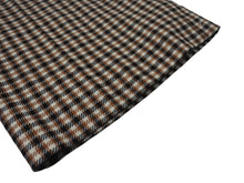 Load image into Gallery viewer, 新品同様 AREA エリア ウール コットン混 チェック柄 ワイドパンツ クリスタル付き ブラウン サイズ4 中古 4b004986