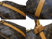 画像をギャラリービューアに読み込む, LOUIS VUITTON ルイヴィトン キーポル バンドリエール45 ボストンバッグ M41418 モノグラム ブラウン ゴールド金具 美品 中古 4b004988