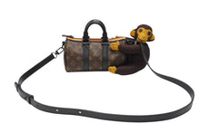 Load image into Gallery viewer, 極美品 LOUIS VUITTON ルイヴィトン キーポルXS LVフレンドニットパペット ヴァージル期 M80118 モノグラムキャンバス レザー ブラウン オレンジ 中古 4b004886