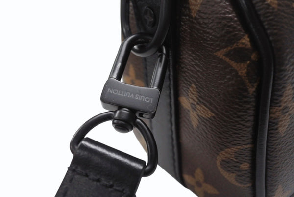 極美品 LOUIS VUITTON ルイヴィトン キーポルXS LVフレンドニットパペット ヴァージル期 M80118 モノグラムキャンバス レザー ブラウン オレンジ 中古 4b004886