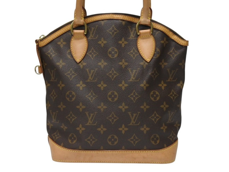LOUIS VUITTON ルイヴィトン ハンドバッグ ロックイット M40102 モノグラムキャンバス レザー ブラウン ゴールド金具 美品 中古 4b004990