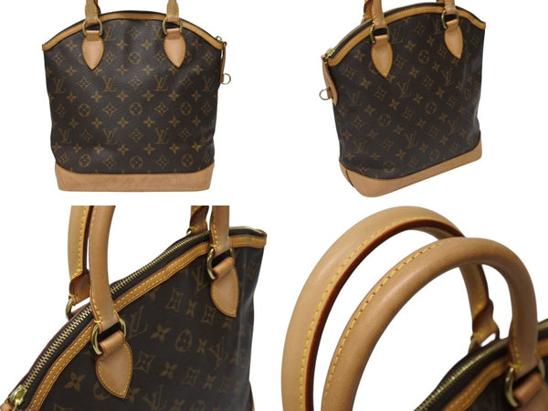 LOUIS VUITTON ルイヴィトン ハンドバッグ ロックイット M40102 モノグラムキャンバス レザー ブラウン ゴールド金具 美品 中古 4b004990