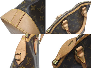 LOUIS VUITTON ルイヴィトン ハンドバッグ ロックイット M40102 モノグラムキャンバス レザー ブラウン ゴールド金具 美品 中古 4b004990