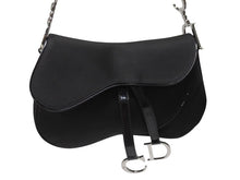 画像をギャラリービューアに読み込む, Christian Dior クリスチャンディオール サドルバッグ ワンショルダーバッグ RU 0072 ブラック ガリアーノ期 美品 中古 4b004993