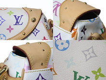 画像をギャラリービューアに読み込む, LOUIS VUITTON ルイヴィトン ビバリーMM ワンショルダーバッグ M40203 モノグラム マルチカラー ホワイト 村上隆 ゴールド金具 美品 中古 4b004996