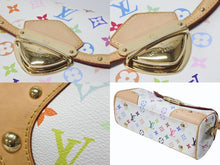 画像をギャラリービューアに読み込む, LOUIS VUITTON ルイヴィトン ビバリーMM ワンショルダーバッグ M40203 モノグラム マルチカラー ホワイト 村上隆 ゴールド金具 美品 中古 4b004996