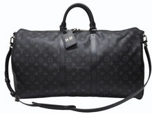 画像をギャラリービューアに読み込む, 新品同様 LOUIS VUITTON ルイヴィトン キーポル バンドリエール55 ボストンバッグ M40605 イニシャル入り モノグラム エクリプス 中古 4b004998