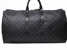 画像をギャラリービューアに読み込む, 新品同様 LOUIS VUITTON ルイヴィトン キーポル バンドリエール55 ボストンバッグ M40605 イニシャル入り モノグラム エクリプス 中古 4b004998