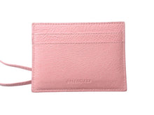 画像をギャラリービューアに読み込む, 新品同様 BALENCIAGA バレンシアガ Le City ルシティ パスケース カードホルダー チャーム付き 2000008574198 ラムスキン ピンク 中古 4b005002