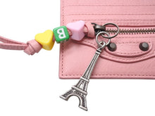 画像をギャラリービューアに読み込む, 新品同様 BALENCIAGA バレンシアガ Le City ルシティ パスケース カードホルダー チャーム付き 2000008574198 ラムスキン ピンク 中古 4b005002