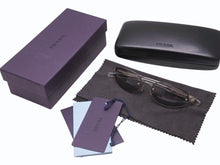 画像をギャラリービューアに読み込む, PRADA プラダ サングラス メガネ SPR 93A イタリア製 プラスチック メタル クリア グレー シルバー金具 美品 中古 4b005004