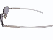 画像をギャラリービューアに読み込む, PRADA プラダ サングラス メガネ SPR 93A イタリア製 プラスチック メタル クリア グレー シルバー金具 美品 中古 4b005004