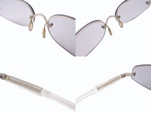 画像をギャラリービューアに読み込む, PRADA プラダ サングラス メガネ SPR 93A イタリア製 プラスチック メタル クリア グレー シルバー金具 美品 中古 4b005004