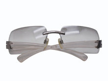 Load image into Gallery viewer, CHANEL シャネル リムレス サングラス 4048 c.168/61 サイズ59□16 125 クリア シルバー グレーレンズ 美品 中古 4b005005
