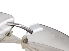 Load image into Gallery viewer, CHANEL シャネル リムレス サングラス 4048 c.168/61 サイズ59□16 125 クリア シルバー グレーレンズ 美品 中古 4b005005