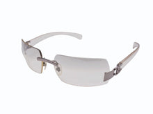 Load image into Gallery viewer, CHANEL シャネル リムレス サングラス 4048 c.168/61 サイズ59□16 125 クリア シルバー グレーレンズ 美品 中古 4b005005