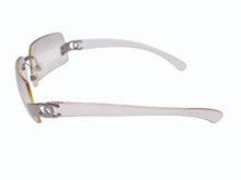 Load image into Gallery viewer, CHANEL シャネル リムレス サングラス 4048 c.168/61 サイズ59□16 125 クリア シルバー グレーレンズ 美品 中古 4b005005