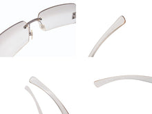 Load image into Gallery viewer, CHANEL シャネル リムレス サングラス 4048 c.168/61 サイズ59□16 125 クリア シルバー グレーレンズ 美品 中古 4b005005