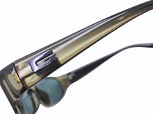 画像をギャラリービューアに読み込む, 極美品 GUCCI グッチ Gロゴ サングラス アイウェア ブラックスモーク カーキ ブラック プラスチック メタル金具 サイズ55◻︎16 中古 4b005006