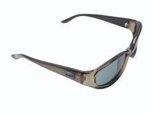 画像をギャラリービューアに読み込む, 極美品 GUCCI グッチ Gロゴ サングラス アイウェア ブラックスモーク カーキ ブラック プラスチック メタル金具 サイズ55◻︎16 中古 4b005006