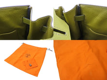 Load image into Gallery viewer, 極美品 HERMES エルメス BIRKIN バーキン 30 ハンドバッグ シェーブル アニスグリーン ◻︎I刻印 シルバー金具 内縫い 中古 4b005012