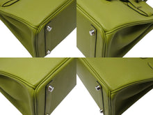 Load image into Gallery viewer, 極美品 HERMES エルメス BIRKIN バーキン 30 ハンドバッグ シェーブル アニスグリーン ◻︎I刻印 シルバー金具 内縫い 中古 4b005012