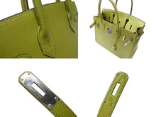 Load image into Gallery viewer, 極美品 HERMES エルメス BIRKIN バーキン 30 ハンドバッグ シェーブル アニスグリーン ◻︎I刻印 シルバー金具 内縫い 中古 4b005012