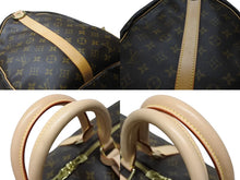 画像をギャラリービューアに読み込む, 極美品 LOUIS VUITTON ルイヴィトン キーポル バンドリエール55 ボストンバッグ M41414 モノグラム ブラウン 中古 4b005015