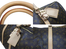 画像をギャラリービューアに読み込む, 極美品 LOUIS VUITTON ルイヴィトン キーポル バンドリエール55 ボストンバッグ M41414 モノグラム ブラウン 中古 4b005015