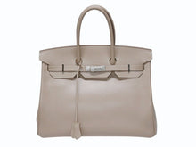 画像をギャラリービューアに読み込む, 極美品 HERMES エルメス BIRKIN バーキン 35 ハンドバッグ タデラクト アルジル ギロッシュ金具 ☐R刻印 中古 4b005020