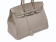画像をギャラリービューアに読み込む, 極美品 HERMES エルメス BIRKIN バーキン 35 ハンドバッグ タデラクト アルジル ギロッシュ金具 ☐R刻印 中古 4b005020