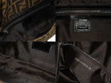 画像をギャラリービューアに読み込む, FENDI フェンディ マンマバケット ワンショルダーバッグ 26424 ズッカ柄 キャンバス レザー ブラウン シルバー金具 美品 中古 4b005922