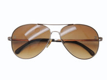 Load image into Gallery viewer, CHANEL シャネル ティアドロップ サングラス ココマーク 4189 イタリア製 メタル ブラウン シルバー金具 美品 中古 4b005037