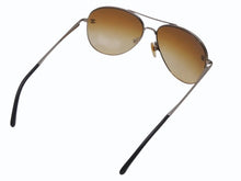 Load image into Gallery viewer, CHANEL シャネル ティアドロップ サングラス ココマーク 4189 イタリア製 メタル ブラウン シルバー金具 美品 中古 4b005037