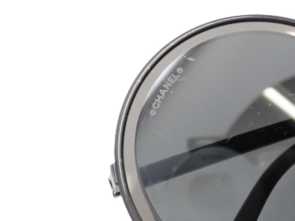CHANEL シャネル サングラス レジン 4226 プラスチック メタル ブラック ブラックミラー金具 サイズ50◻︎26 140 美品 中古 4b005039