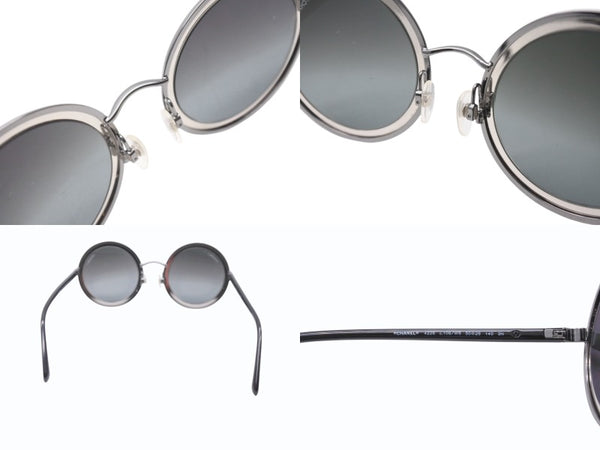 CHANEL シャネル サングラス レジン 4226 プラスチック メタル ブラック ブラックミラー金具 サイズ50◻︎26 140 美品 中古 4b005039