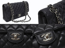 Load image into Gallery viewer, CHANEL シャネル マトラッセ25 チェーンショルダーバッグ ココマーク 21番台 キャビアスキン ブラック シルバー金具 美品 中古 4b005040