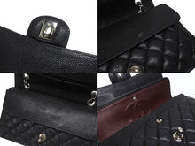 Load image into Gallery viewer, CHANEL シャネル マトラッセ25 チェーンショルダーバッグ ココマーク 21番台 キャビアスキン ブラック シルバー金具 美品 中古 4b005040