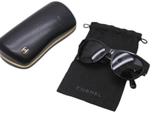 Load image into Gallery viewer, 極美品 CHANEL シャネル サングラス ココマーク BC8721049 プラスチック ガルーシャ ブラック ゴールド金具 中古 4b005041