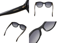Load image into Gallery viewer, 極美品 CHANEL シャネル サングラス ココマーク BC8721049 プラスチック ガルーシャ ブラック ゴールド金具 中古 4b005041