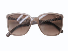 Load image into Gallery viewer, 極美品 CHANEL シャネル サングラス チェーンテンプル 5325A プラスチック メタル ブラウン シルバー金具 54◻︎17 140 中古 4b005045