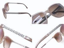 Load image into Gallery viewer, 極美品 CHANEL シャネル サングラス チェーンテンプル 5325A プラスチック メタル ブラウン シルバー金具 54◻︎17 140 中古 4b005045