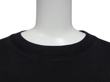 画像をギャラリービューアに読み込む, 極美品 BALENCIAGA バレンシアガ クルーネックカットソー ロゴプリント 641667TJVL4 コットン ブラック サイズM 中古 4b005049