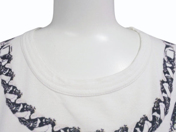 極美品 COMME des GARCONS コムデギャルソン × CHROME HEARTS クロムハーツ 半袖Tシャツ OT-T025 サイズL 2007年 クリスマス限定 中古 4b005053